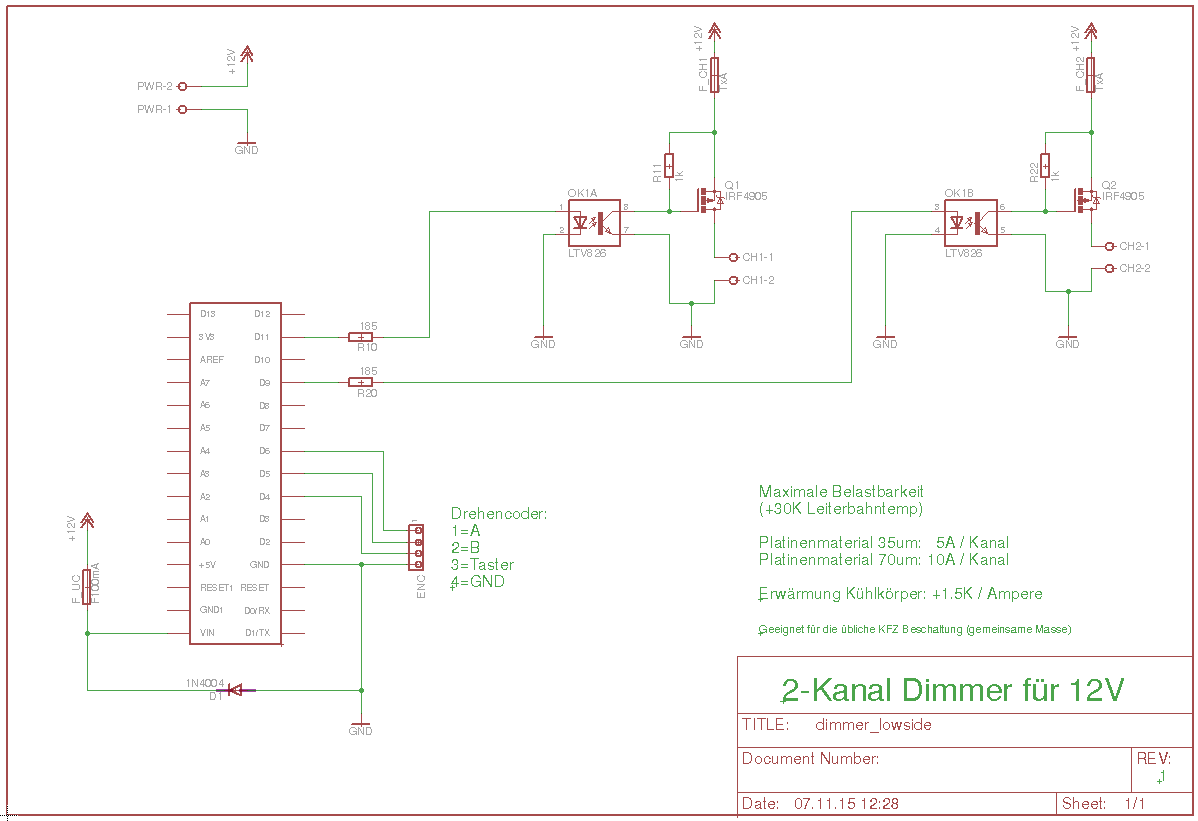 Dimmer schematic