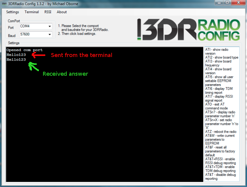 Rs232ping ok
