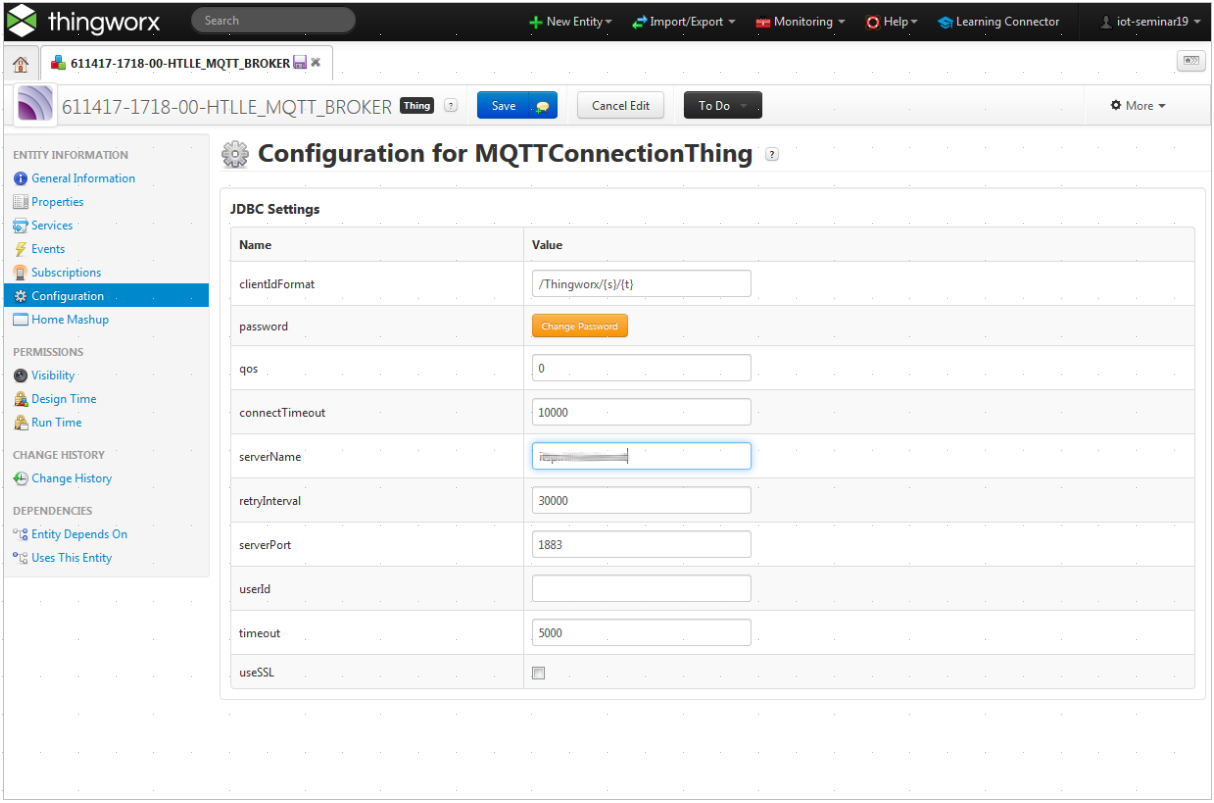2 configure connection