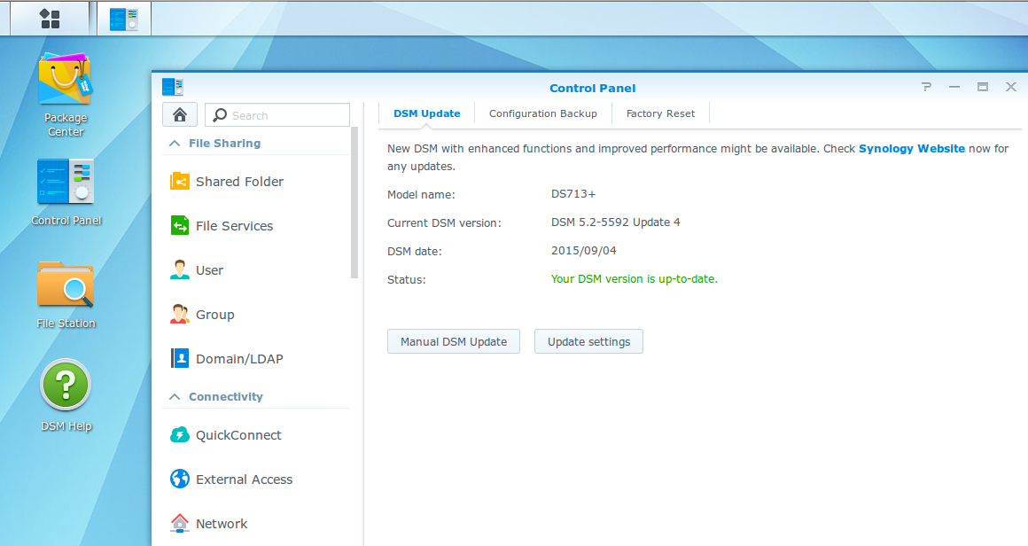 Synology dsm version