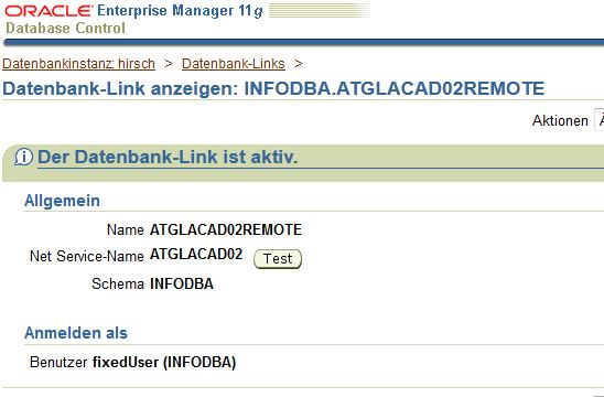 Succesful databaselink