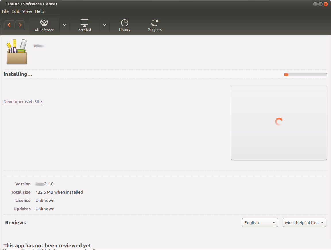 Install dpkg via softwarecenter